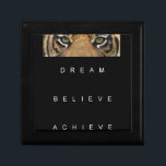 dream believe achieve motivational quote jewelry box<br><div class="desc">dream believe achieve motivational quote</div>
