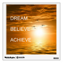 dream believe achieve motivational quote wall sticker