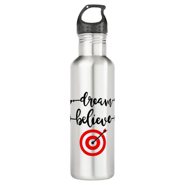DREAM BELIEVE ACHIEVE STAINLESS STEEL WATER BOTTLE (Front)
