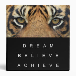 Dream Believe Achieve Success Motivational Quote 3 Ring Binder