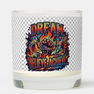 Dream. Believe. Achieve.T-Shirt Scented Candle