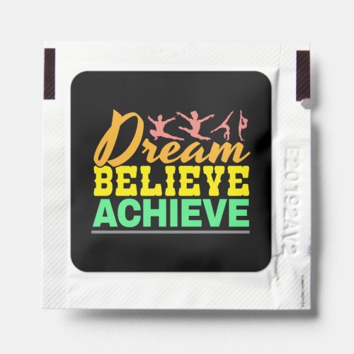 Dream Believe Quote _ Womens Gymnastics  Hand Sanitizer Packet