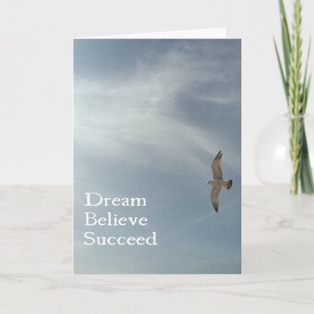 Dream, Believe, Succeed Card (Front)