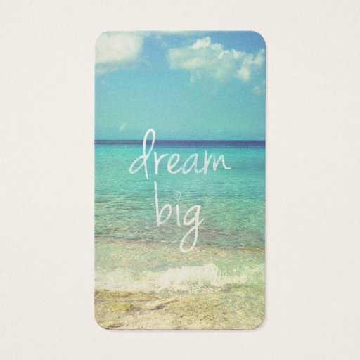 Customizable Dream big business card template