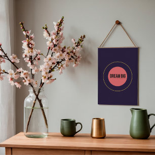 Dream Big — 90s Maximalist Poster   Retro Bedroom 