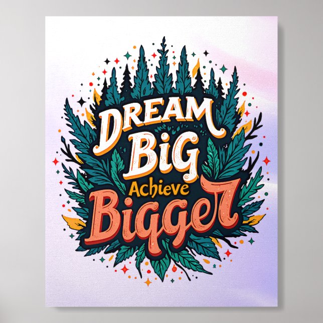 Dream Big, Achieve Bigger Foam Core Photo Tile (Front Set)