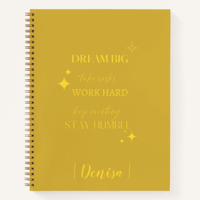 Dream Big | Add Your Name Journal (Front)