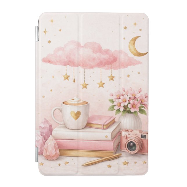 Dream Big Aesthetic iPad Smart Cover 💖 Cute Pink  (Front)