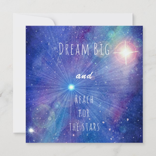 Dream big and reach for the stars quote galaxy (Front)