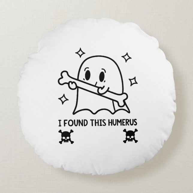 Dream Big Astronaut – Minimalist Space Adventure P Round Pillow (Front)