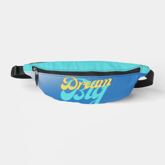Dream Big blue Fanny Pack (Front)