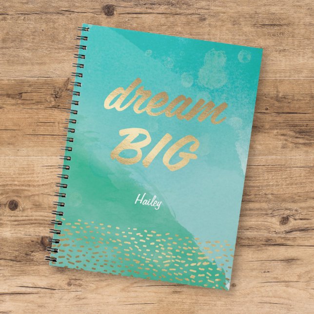 Dream BIG Blue Watercolor | Journal (Creator Uploaded)