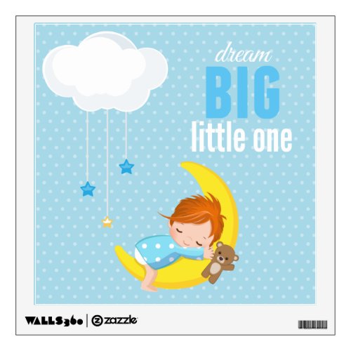 Dream big  choose background color wall sticker