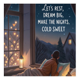 Dream Big Cozy Kids Poster Acrylic Print