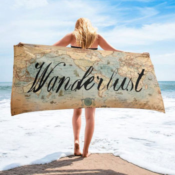 Dream Big Custom Wedding Vacation Beach Towel by MiniBrothers at Zazzle
