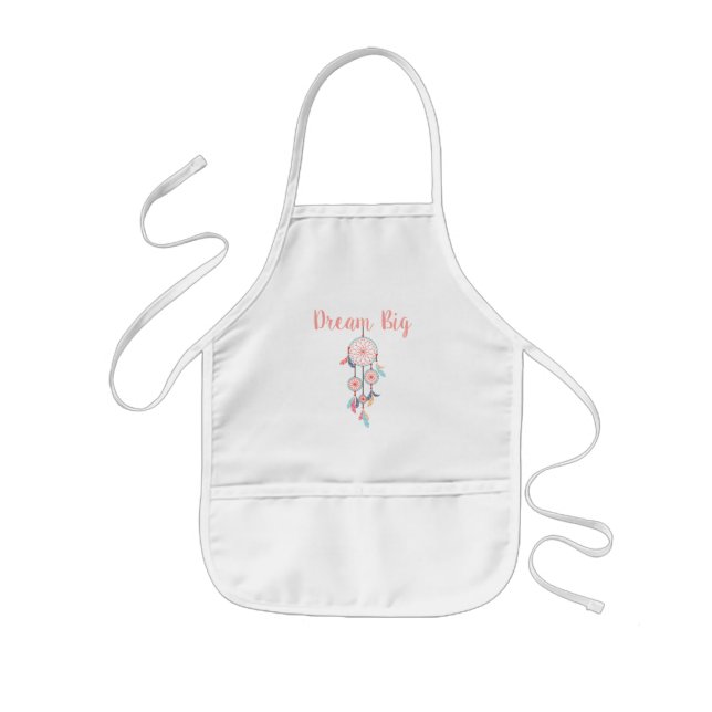 Dream Big Dreamcatcher Bohemian Dream Catcher Kids' Apron (Front)