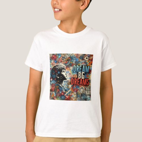 Dream Big Dreams _ Inspirational Collage T_Shirt