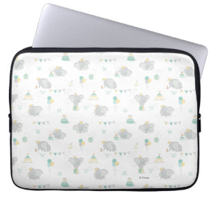 Dream Big Dumbo Pattern Laptop Sleeve