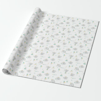 Dream Big Dumbo Pattern Wrapping Paper