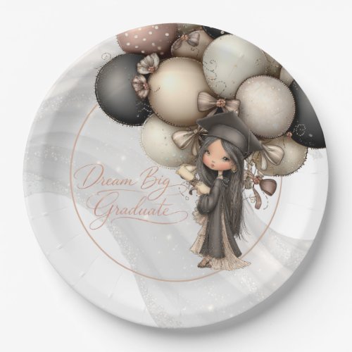 Dream Big Graduate – Whimsical Girl  Paper Plates