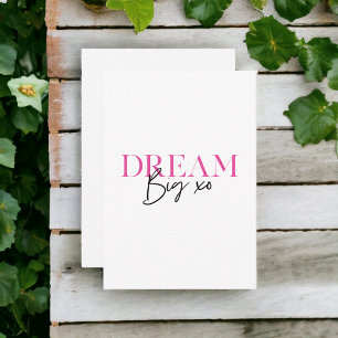 Dream Big Inspirational Motivational Thank You Card
