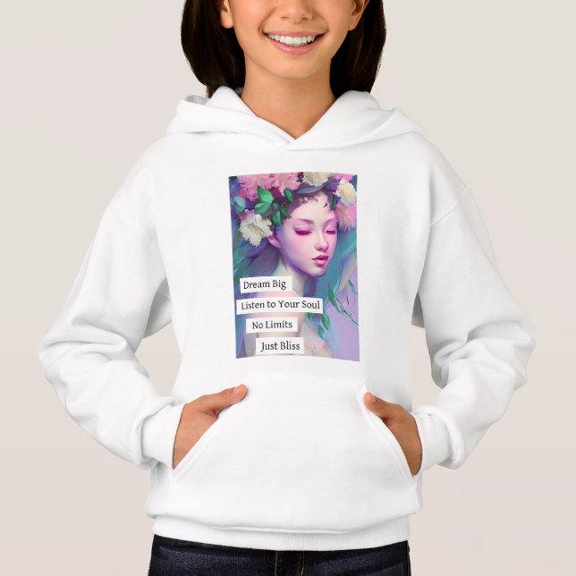 Dream Big, Inspirational Quote for Daughter Hoodie (Front)