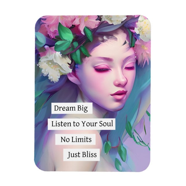Dream Big, Inspirational Quote for Daughter Magnet (Vertical)