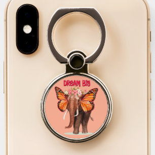Dream Big Like An Elephant Inspirational Phone Ring Stand