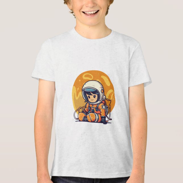 Dream Big, Little Astronaut Tri-Blend Shirt (Front)