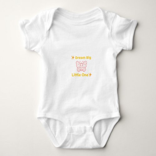 Dream Big Little One Baby Onesis Bodysuit