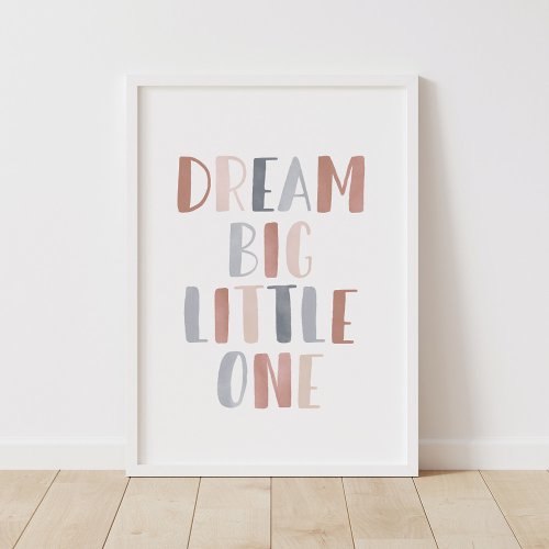 Dream Big Little One Boho Kids Room Decor