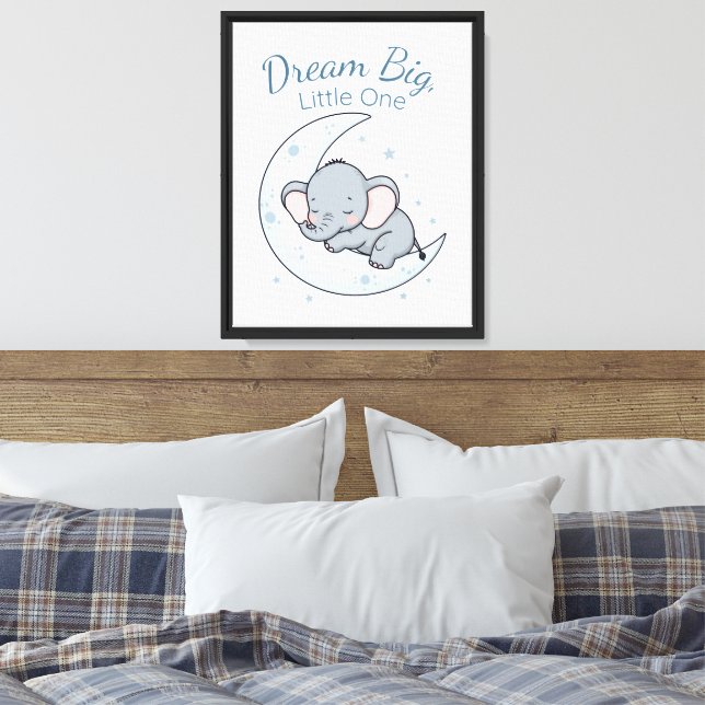 Dream Big, Little One Canvas Print (Insitu(Bedroom))
