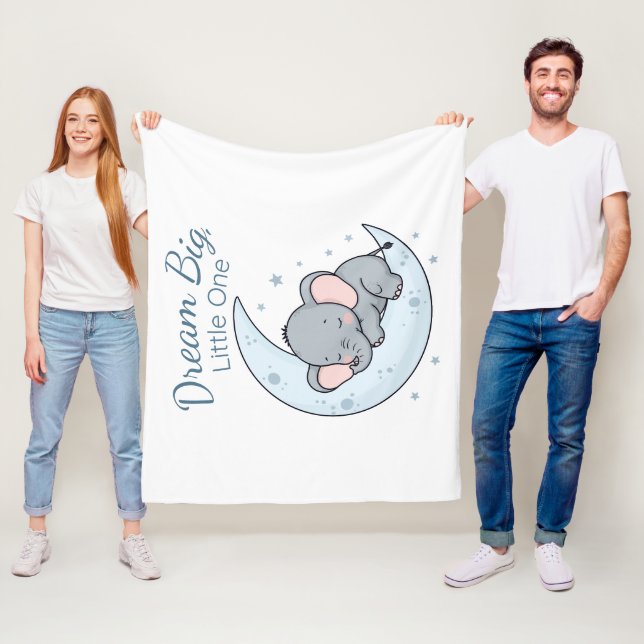 Dream Big, Little One Fleece Blanket (In Situ)