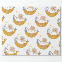 Inspirational Words Gold White Wrapping Paper