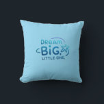 Dream big, little one  Inspiring Kids Apparel Throw Pillow<br><div class="desc">Celebrate childhood with our motivational kids apparel This cute t-shirt features uplifting quotes that empower little achievers to dream big and chase their dreams.</div>