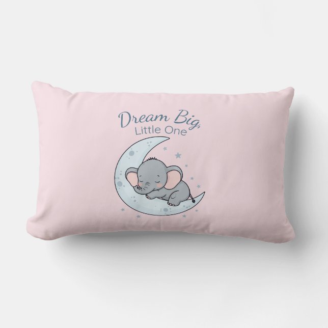 Dream Big, Little One Lumbar Pillow (Front)