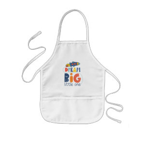 Dream Big Little One Rocket Kids' Apron