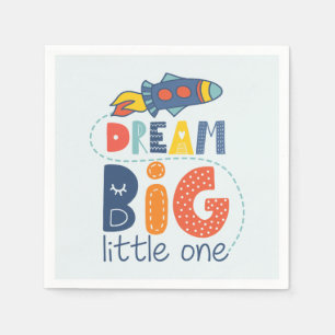 Dream Big Little One Rocket Napkins