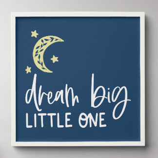 Dream Big Little One Wall Art Peel and Stick Tile