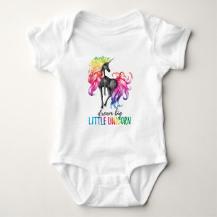 Dream Big Little Unicorn Baby Bodysuit