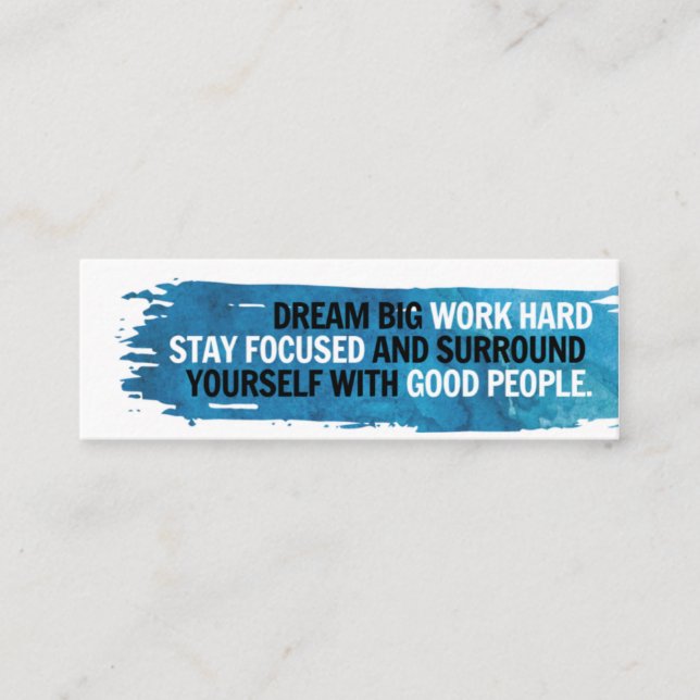 Dream Big Mini Card w/ I Heart Referral Back (Front)