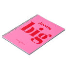 Dream Big! Modern Bold Red - Hot Pink Typography