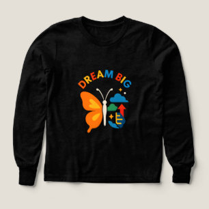 Dream Big Motivational Butterfly Design Tri-Blend Shirts