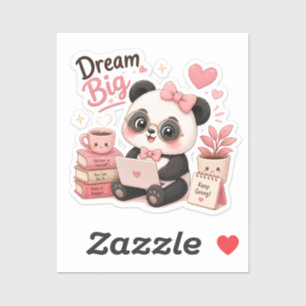 Dream Big – Motivational Panda Sticker