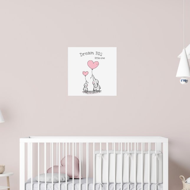 Dream Big Nursery Wall Art (Nursery 2)