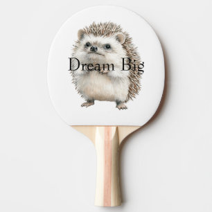 Dream Big (or personalize) Hedgehog Bear Ping Pong Paddle