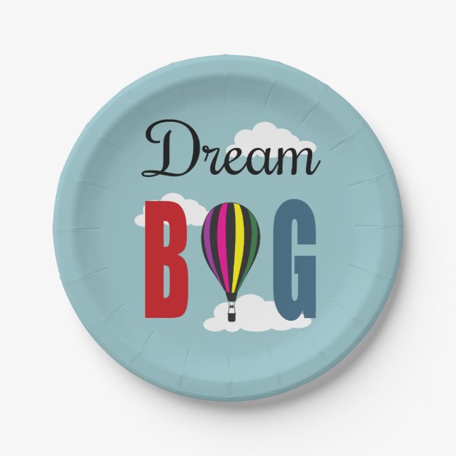 Dream big paper plates (Front)