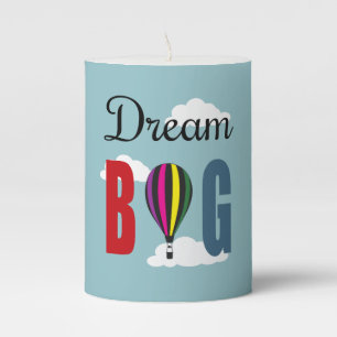 Dream big pillar candle