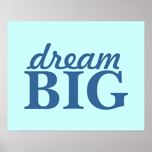dream BIG poster - personalize (Front)
