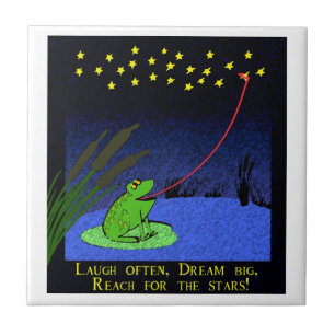 dream big, reach for the stars tile
